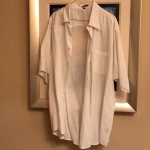 Tasso Elba 100% Linen Short Sleeve Button down